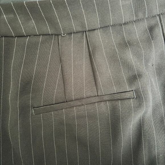 Elegant Black Pinstripe Women's Pants - Picture 8 of 9